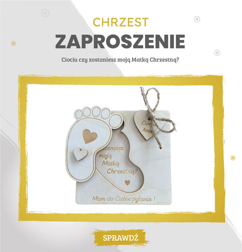 Zaproszenie dla Chrzestnej