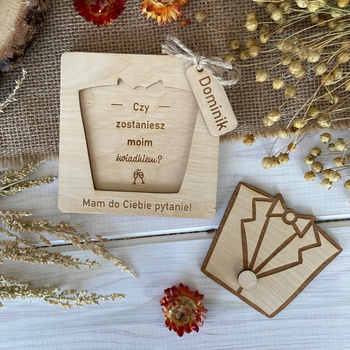 Zaproszenie Czy zostaniesz moim Świadkiem  Pytanie o świadkowanie