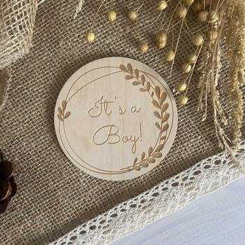 Drewniana Tabliczka do zdjęć It's a Boy! Sesja