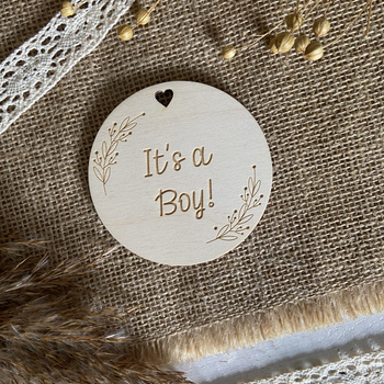 Drewniana Tabliczka do zdjęć It's a Boy! Sesja
