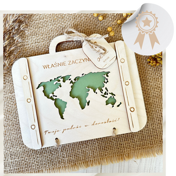 Kartka Walizka Prezent na 18 Urodziny Pudełko na Pieniądze Prezent na Osiemnastkę