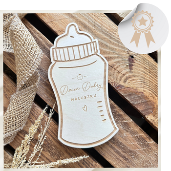 Kartka z Okazji Narodzin Dziecka Drewniana Gratulacje Pamiątka Na Pieniądze