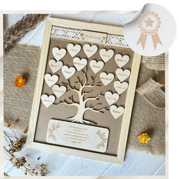 Podziękowanie dla Nauczyciela Drzewo Ramka 29x39 Prezent Grawer