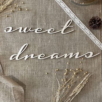 Drewniany napis SWEET DREAMS Ozdoba Dekoracja do Pokoju Dziecięcego