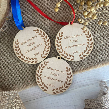 Medal z Grawerem  Nagroda na Zawody Mistrzostwa Konkurs 7cm
