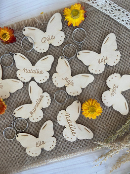 Breloczek Dzień Dziecka Motyl Grawer Imię Prezent