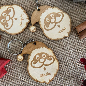 Breloczek Mikołaj z Imieniem Prezent na Święta Mikołajki