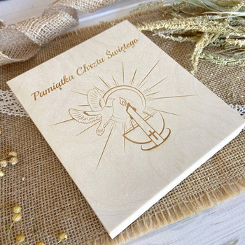 Pamiątka Chrztu Świętego Pudełko na Pieniądze Chrzest Eko