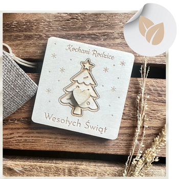 Drewniana Kartka Informacja o Ciąży Zostaniecie Dziadkami Zostaniesz Babcią Świąteczna Nowina