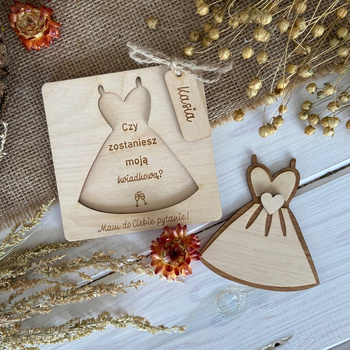 Zaproszenie Czy zostaniesz moją Świadkową Pytanie o świadkowanie