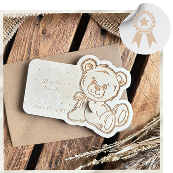 Wujku Czy zostaniesz moim Ojcem Chrzestnym Zaproszenie dla Chrzestnego Prośba + Koperta