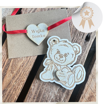 Zaproszenie dla Chrzestnego Wujku Czy zostaniesz moim Ojcem Chrzestnym Prośba + Koperta