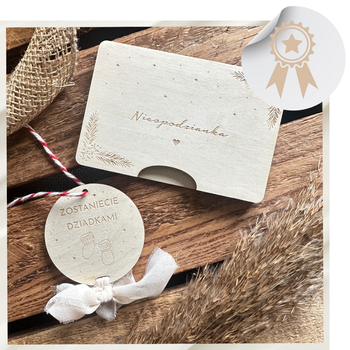 Informacja o Ciąży Zostaniecie Dziadkami Grawer Zostaniesz Babcią Nowina