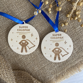 Prezent Dzień Chłopaka Medal Grawer Super Chłopak