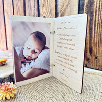 Podziękowanie dla Chrzestnych Matki Chrzestnej Ojca Chrzestnego  Kartka ze zdjęciem Ramka