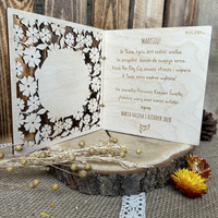 Ażurowa Kartka na Komunię od Chrzestnej Pierwsza Komunia Święta 